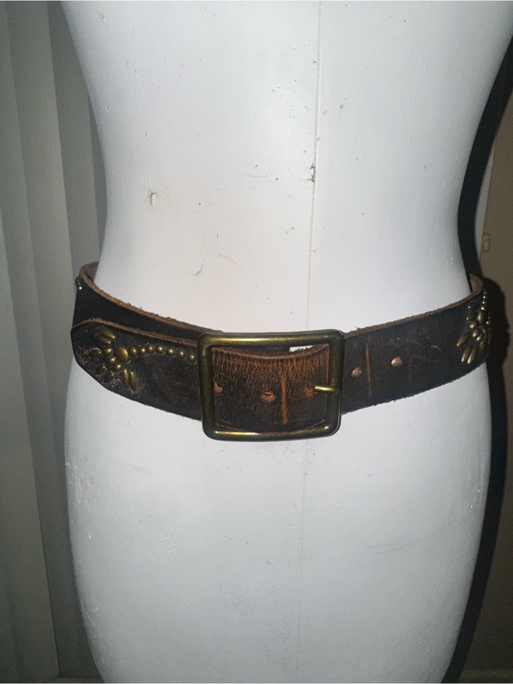 BED STU studded leather belt